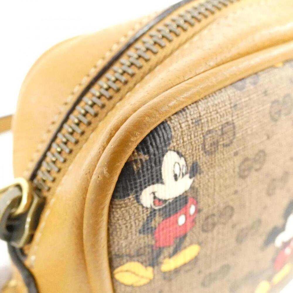 Gucci Disney Mickey Mouse shoulder bag GG supreme leather Brown - Picture 6 of 7